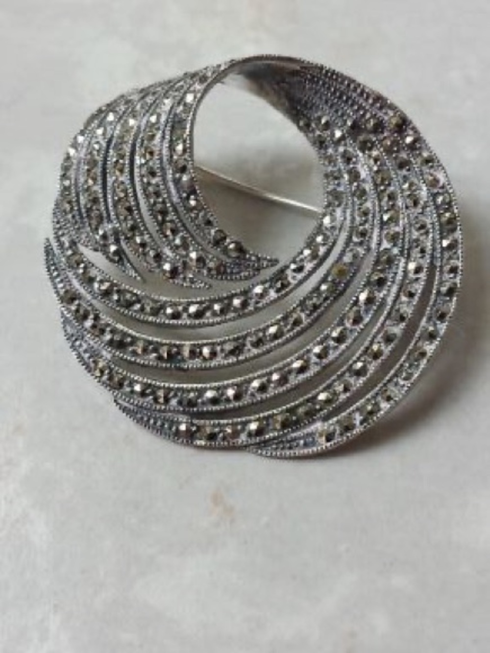 Silver Sparkly Brooch